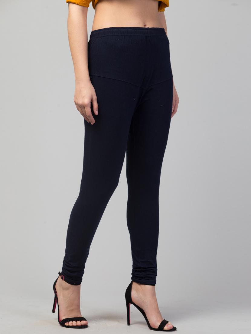 women mid rise solid legging - 20300850 - Standard Image - 2