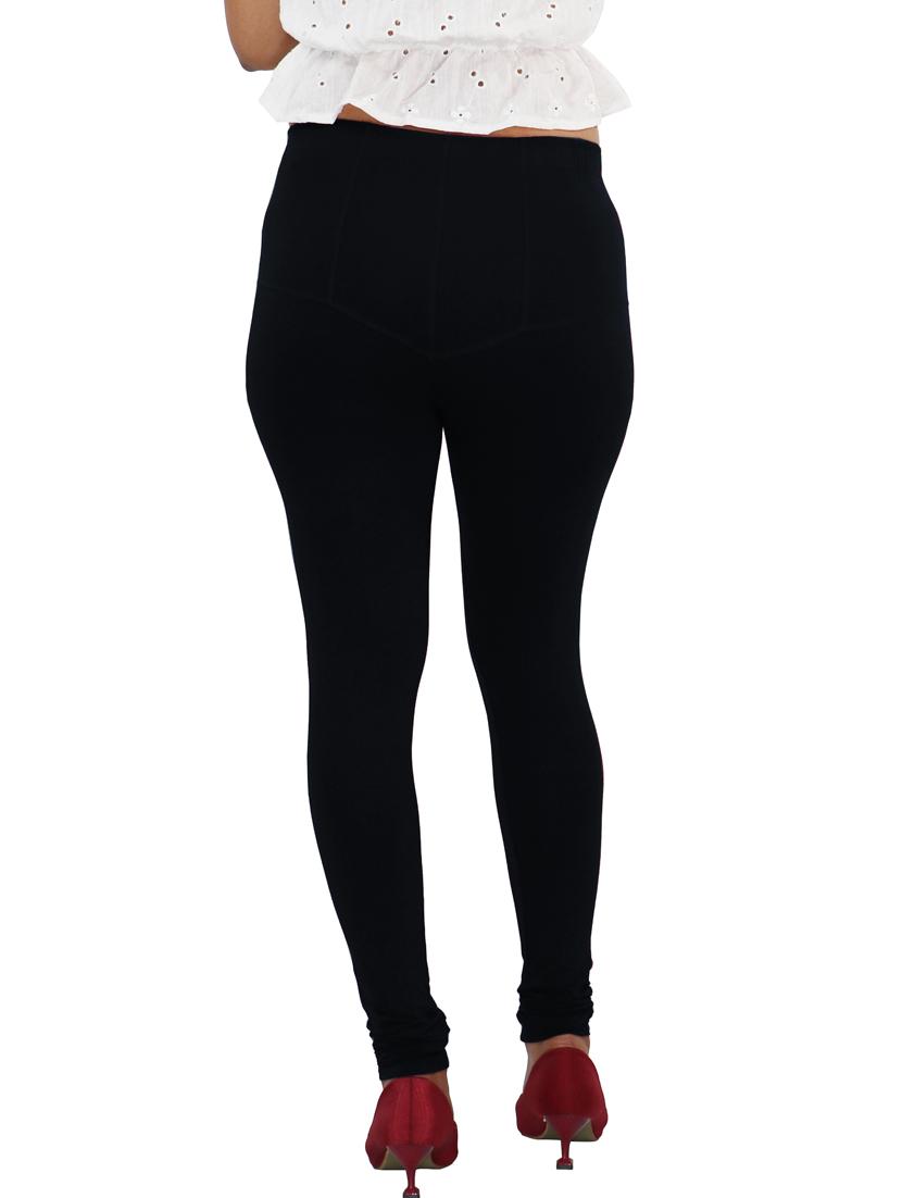 women mid rise solid legging - 20300851 - Standard Image - 2