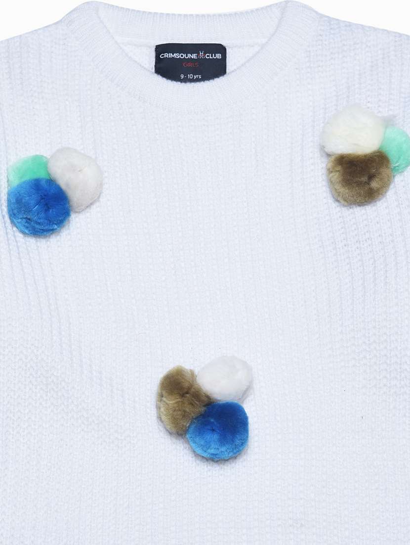 girls embellished pullover - 20301421 -  Standard Image - 2