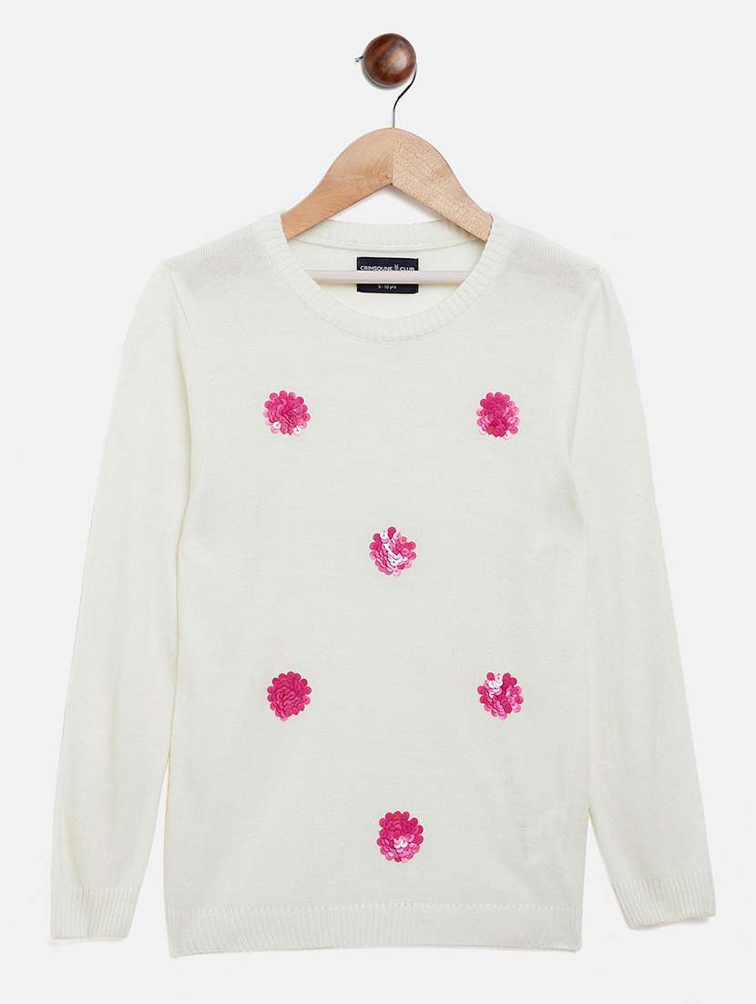 girls embellished pullover