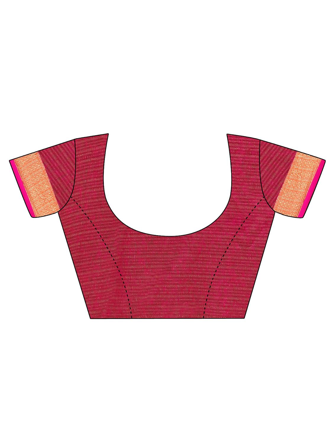 multi colored gadwal saree with blouse - 20303251 - Standard Image - 2