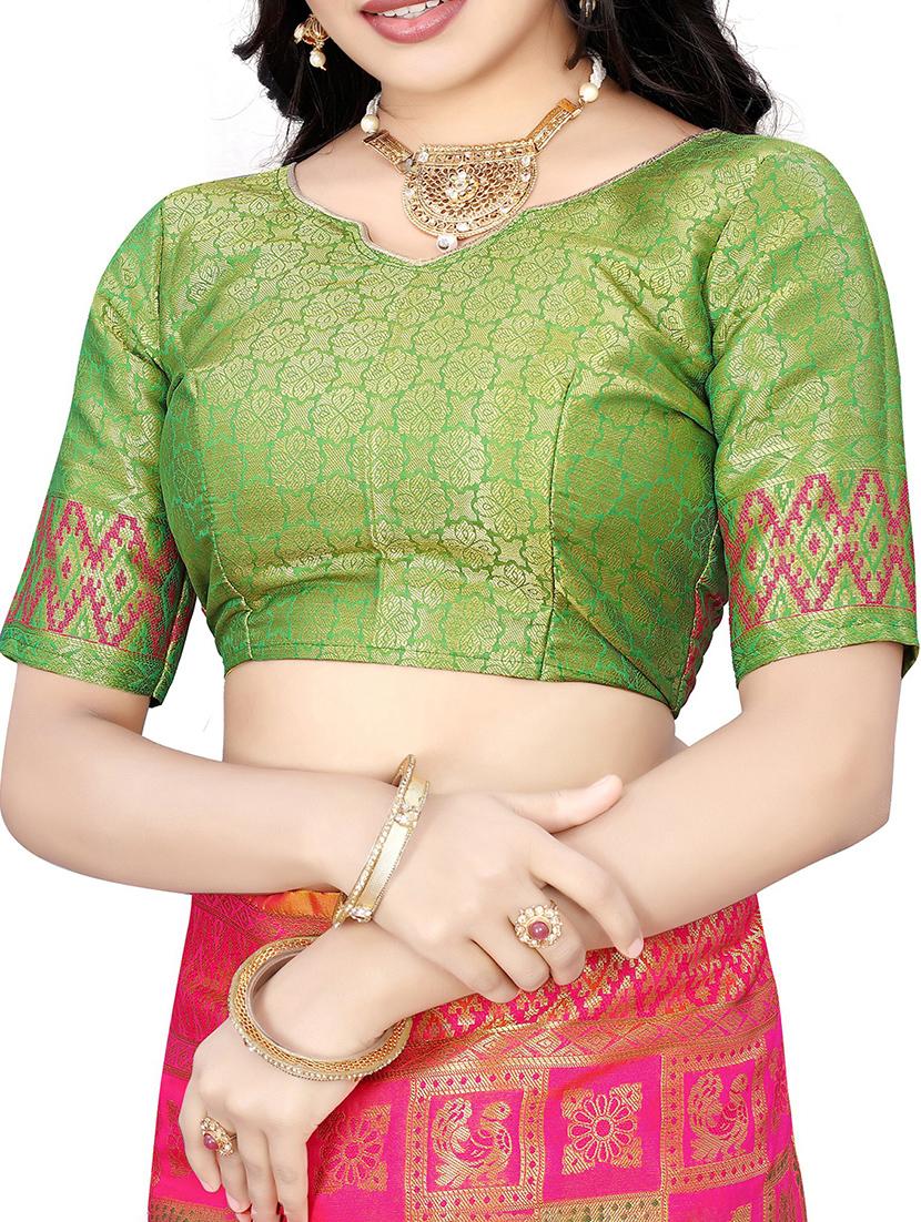 women's banarasi saree with blouse - 20305959 - Standard Image - 2