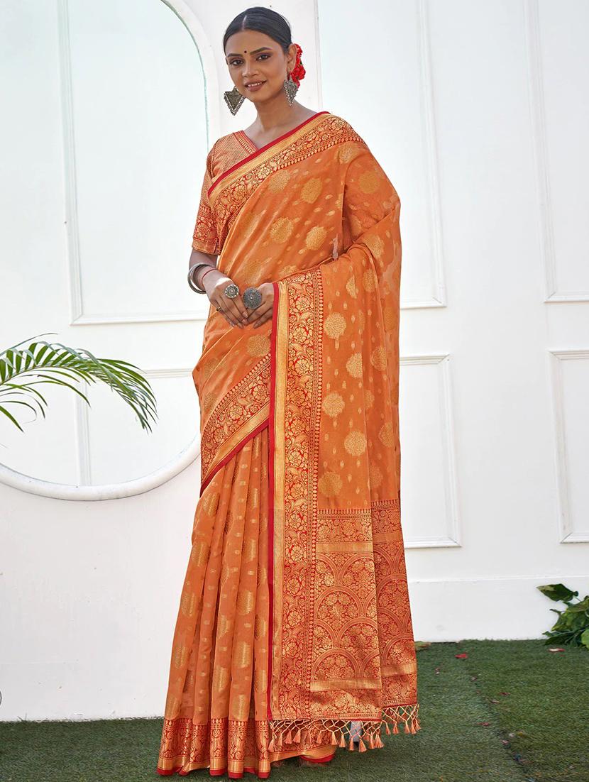 women's banarasi saree with blouse