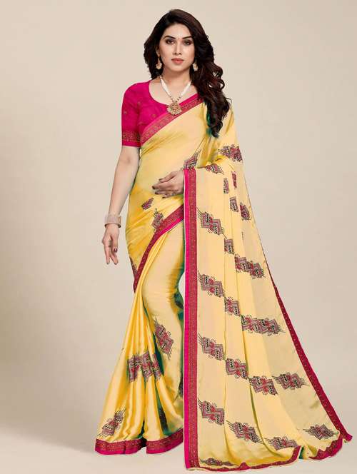 women's embroidered saree with blouse - 20306123 -  Standard Image - 0