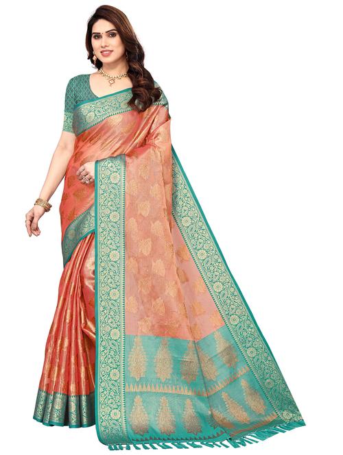 women's banarasi saree with blouse - 20306145 -  Standard Image - 0