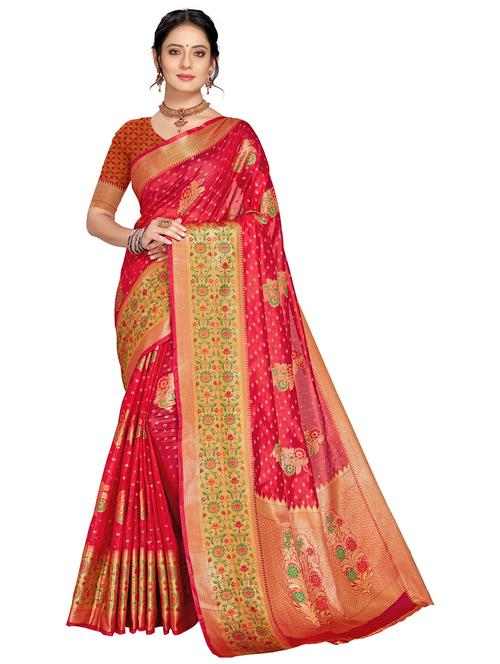 women's banarasi saree with blouse - 20306146 -  Standard Image - 0
