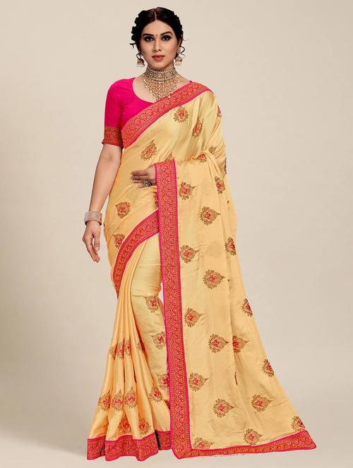 women's embroidered saree with blouse - 20306154 -  Standard Image - 0