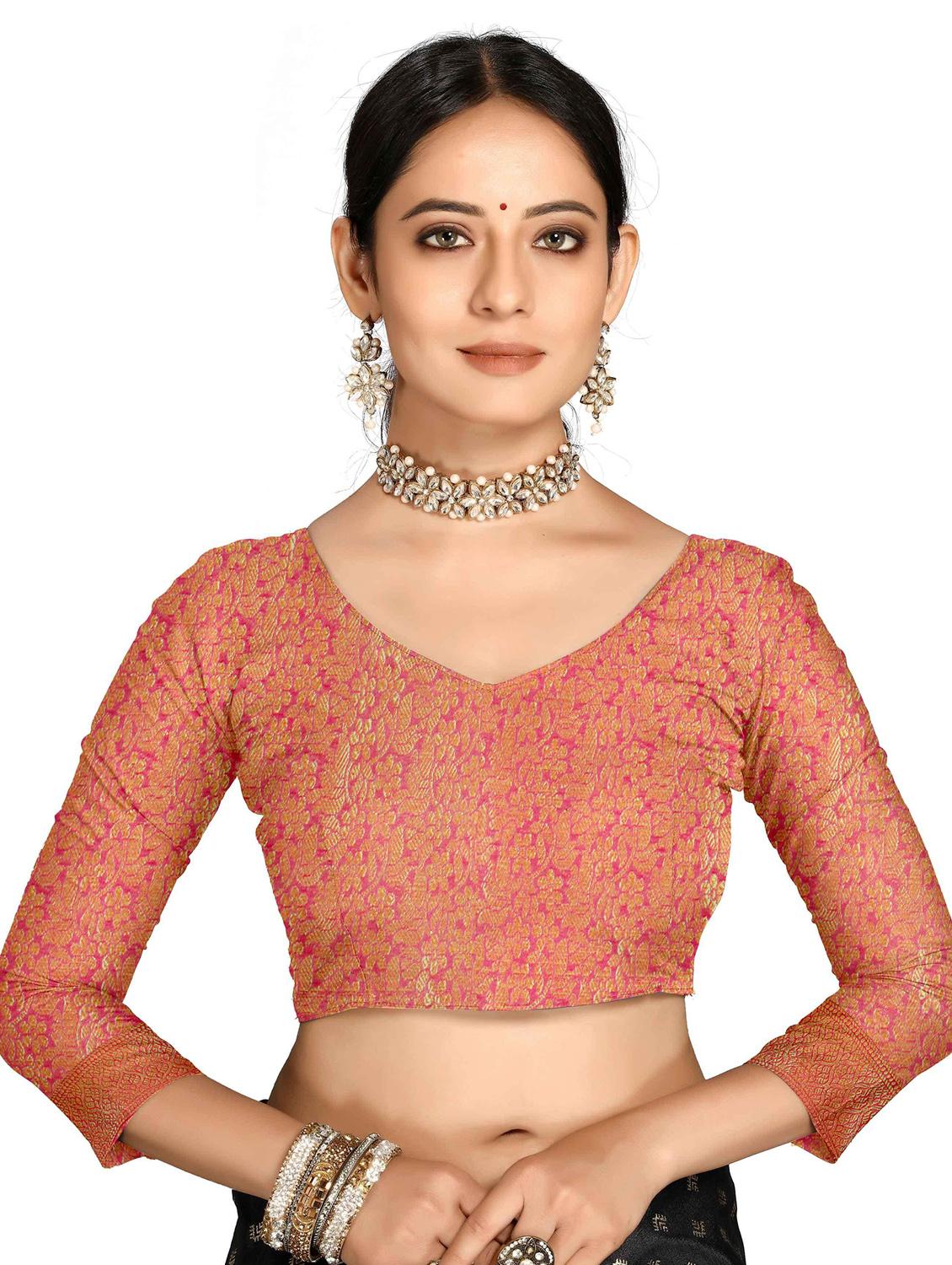 women's banarasi saree with blouse - 20306221 - Standard Image - 2