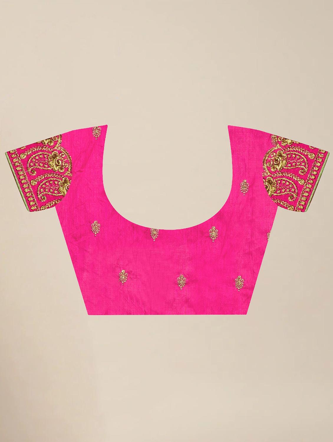 women's embroidered saree with blouse - 20306286 - Standard Image - 2