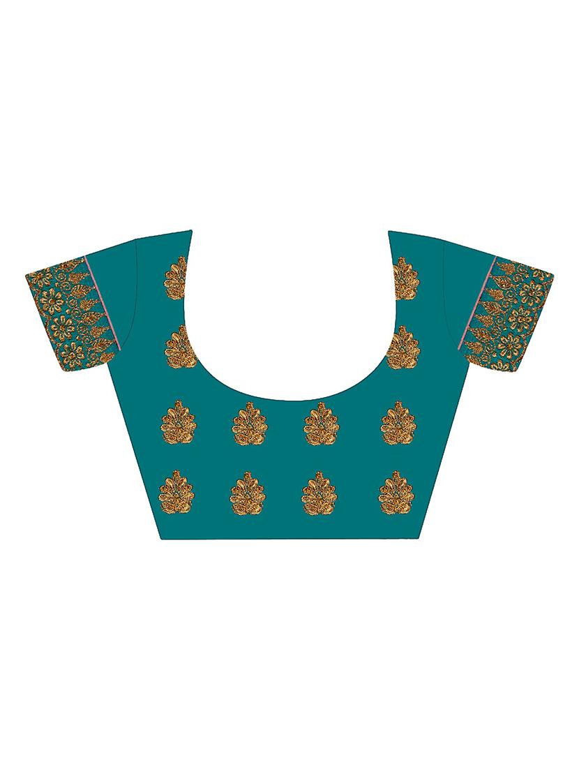 women's embroidered saree with blouse - 20306386 - Standard Image - 2