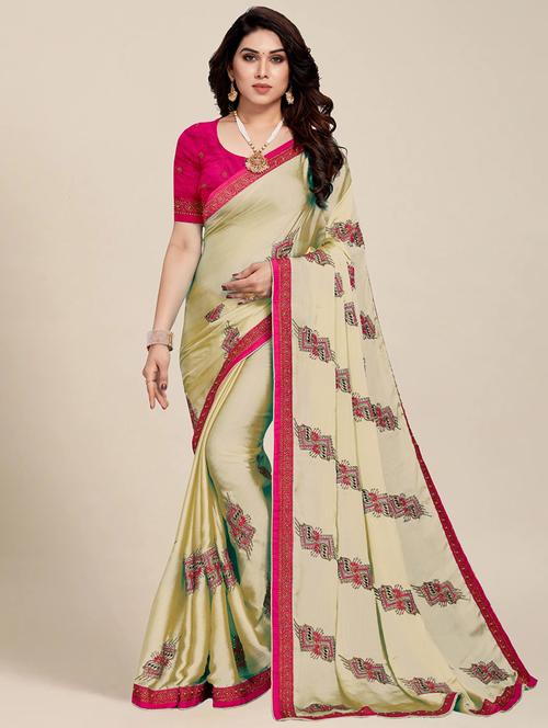 women's embroidered saree with blouse - 20306423 -  Standard Image - 0