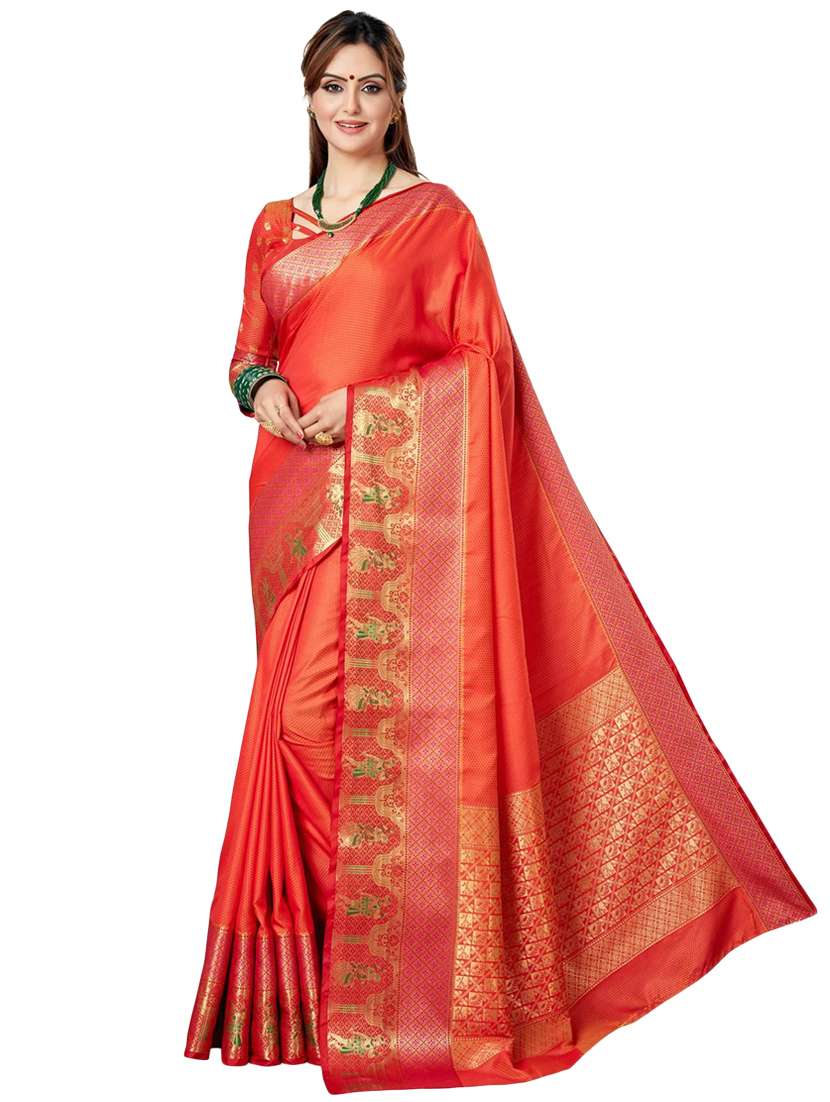 women's banarasi saree with blouse
