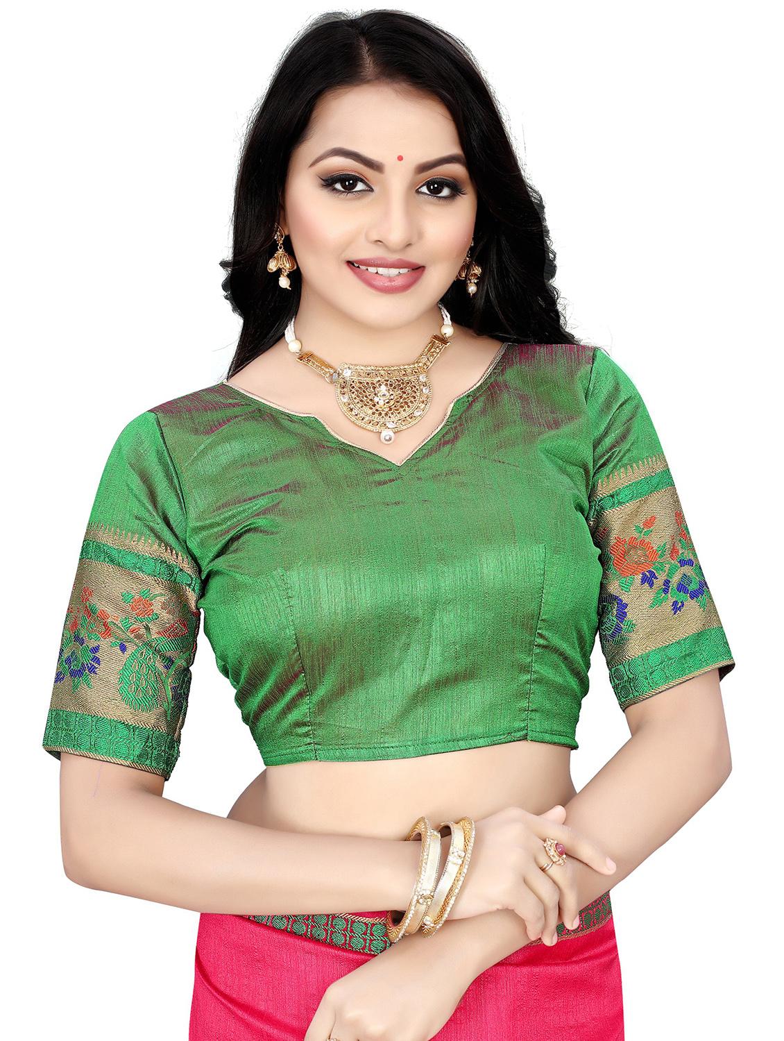 pink colored bordered saree with blouse - 20306596 - Standard Image - 2