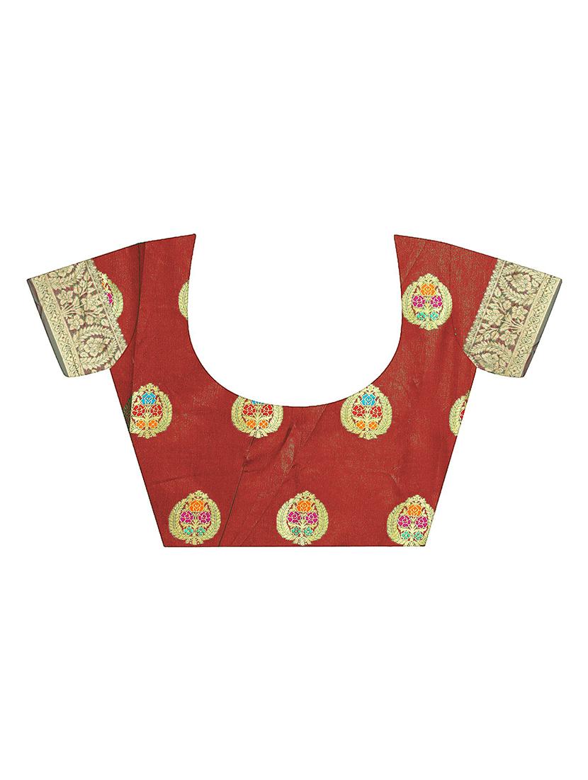 women's banarasi saree with blouse - 20306602 - Standard Image - 2