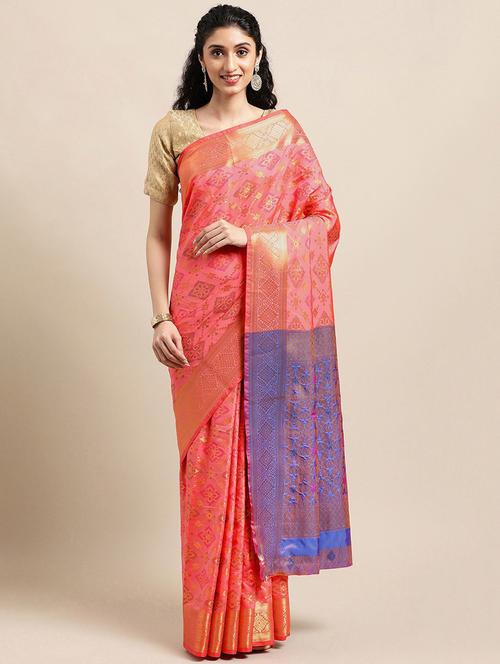 women's banarasi saree with blouse - 20306621 -  Standard Image - 0