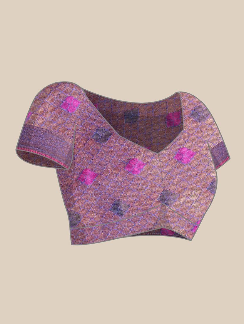 women's banarasi saree with blouse - 20306621 - Standard Image - 2