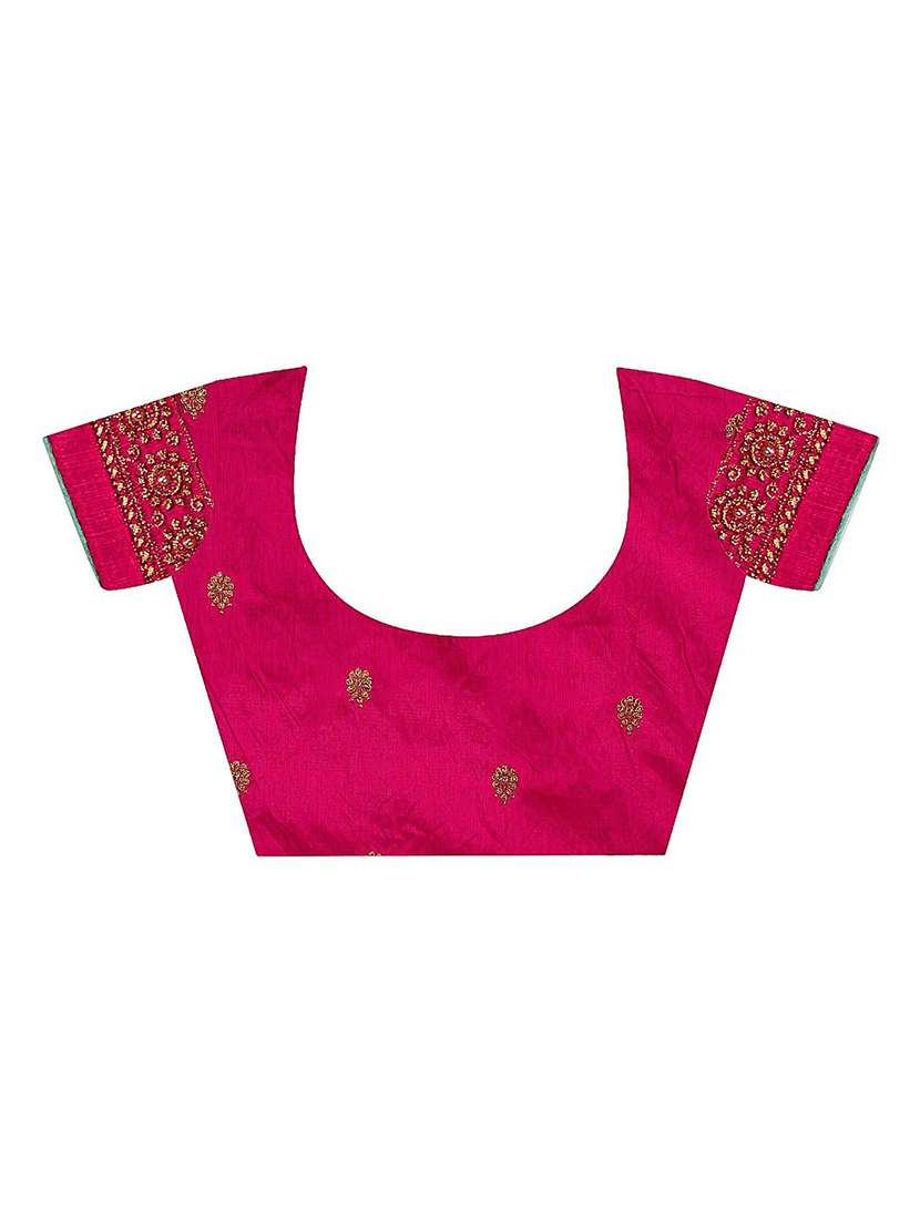 women's embroidered saree with blouse - 20306625 - Standard Image - 2