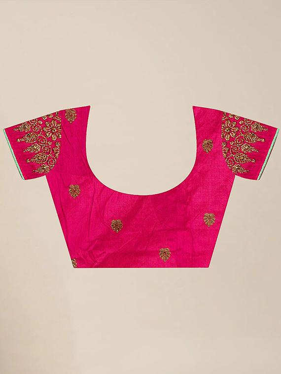 women's embroidered saree with blouse - 20306652 - Standard Image - 2