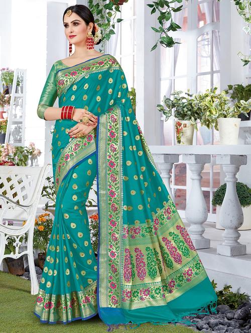 women self design banarasi saree with blouse - 20306657 - Standard Image - 0