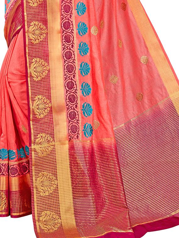 women's banarasi saree with blouse - 20306715 - Standard Image - 2
