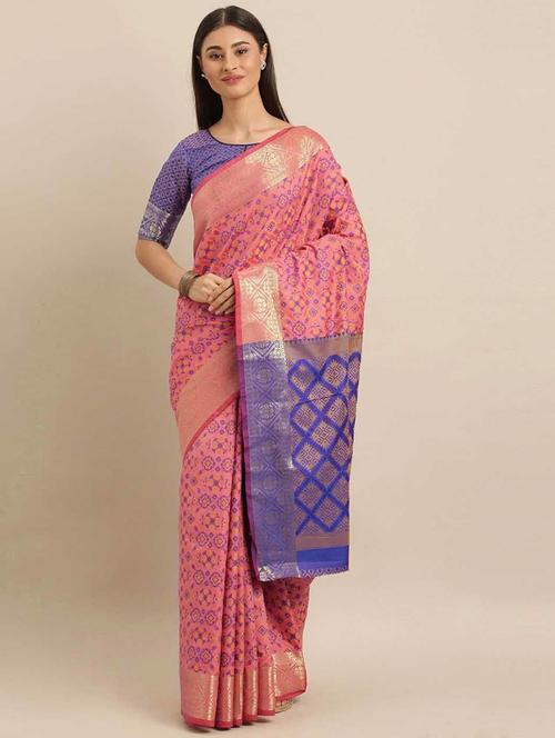 women's banarasi saree with blouse - 20306775 -  Standard Image - 0