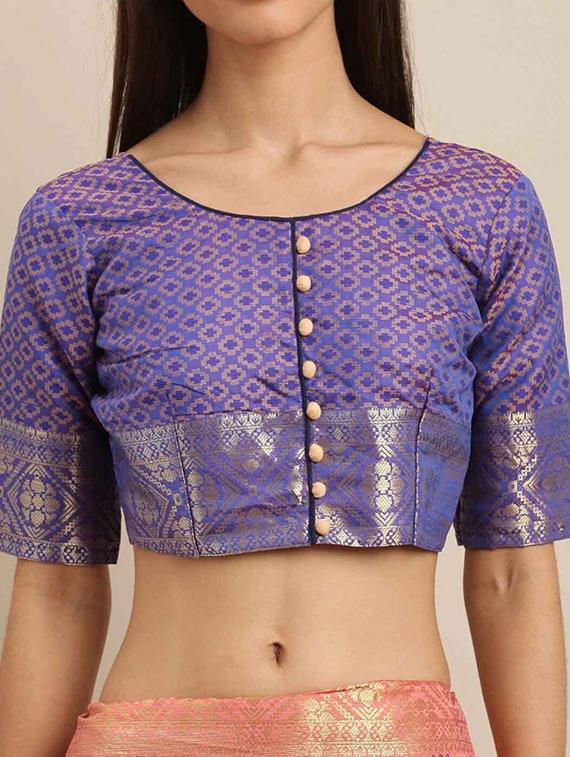 women's banarasi saree with blouse - 20306775 - Standard Image - 2