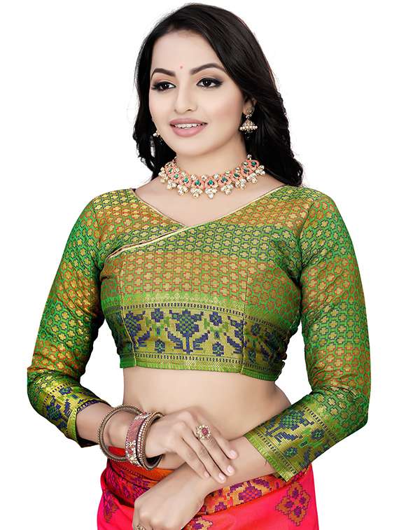 women's banarasi saree with blouse - 20306776 -  Standard Image - 2