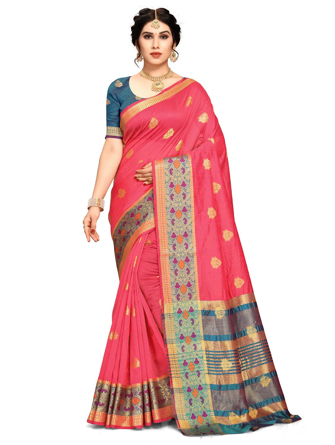 women's banarasi saree with blouse - 20306795 -  Zoom Image - 0