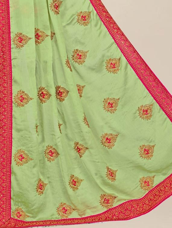 women's embroidered saree with blouse - 20306835 - Standard Image - 2