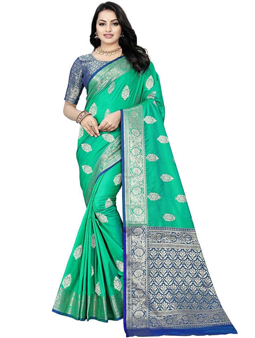 women's banarasi saree with blouse - 20306945 -  Zoom Image - 0