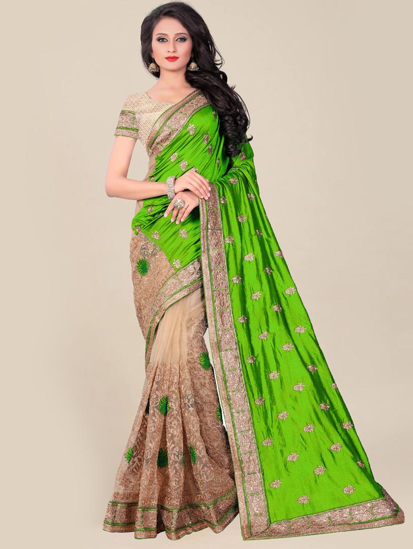 women's null green colored saree with blouse - 20306997 - Zoom Image - 0