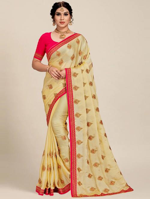 women's embroidered saree with blouse - 20307001 -  Standard Image - 0