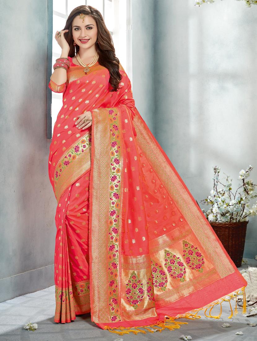 women's banarasi saree with blouse - 20307017 -  Zoom Image - 0