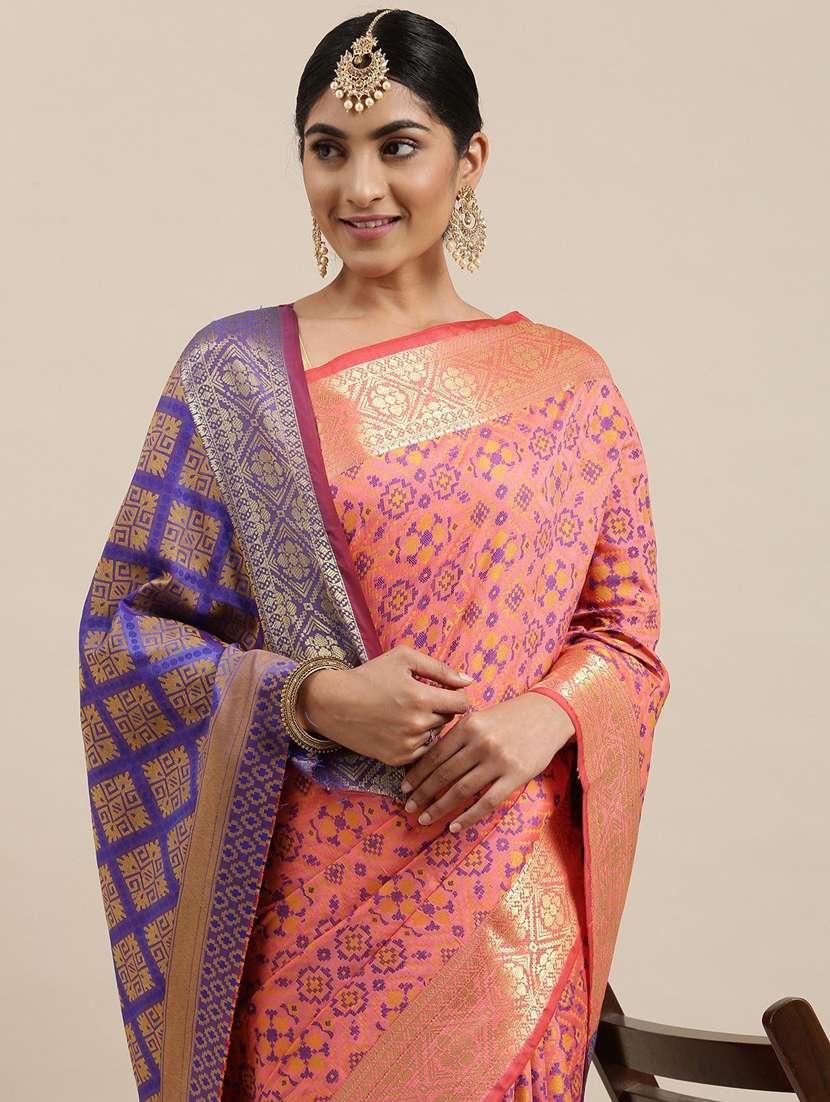 women's banarasi saree with blouse - 20307084 -  Standard Image - 2