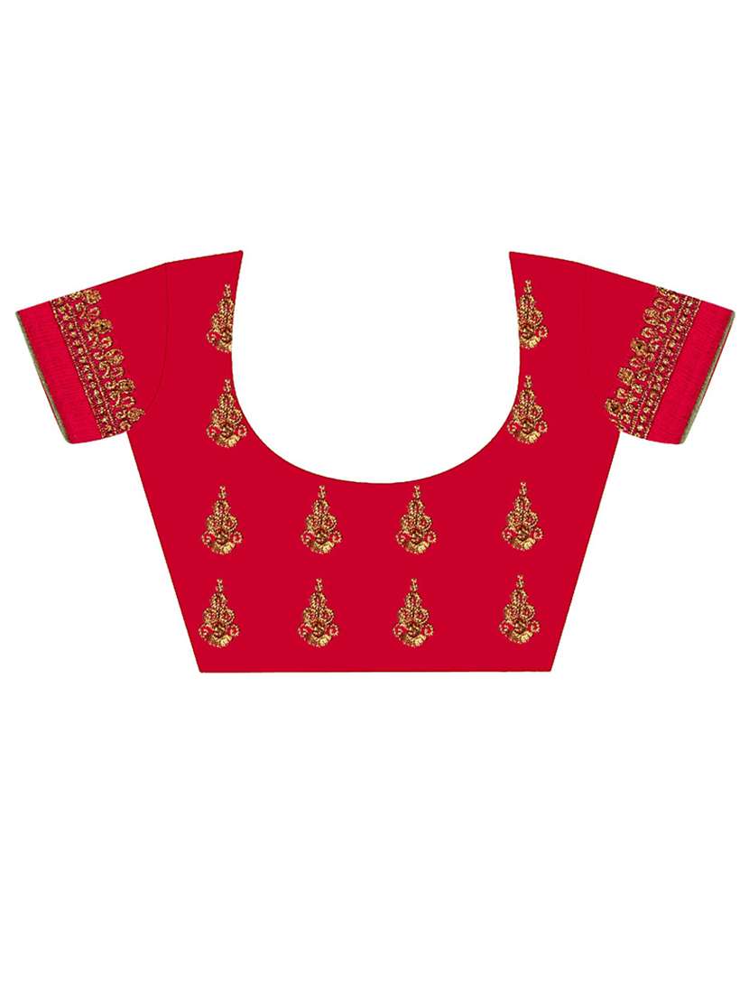 women's embroidered saree with blouse - 20307119 - Standard Image - 2