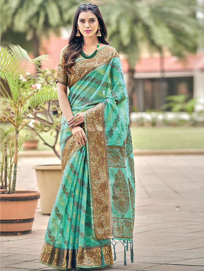 women's banarasi saree with blouse - 20307186 - Zoom Image - 0