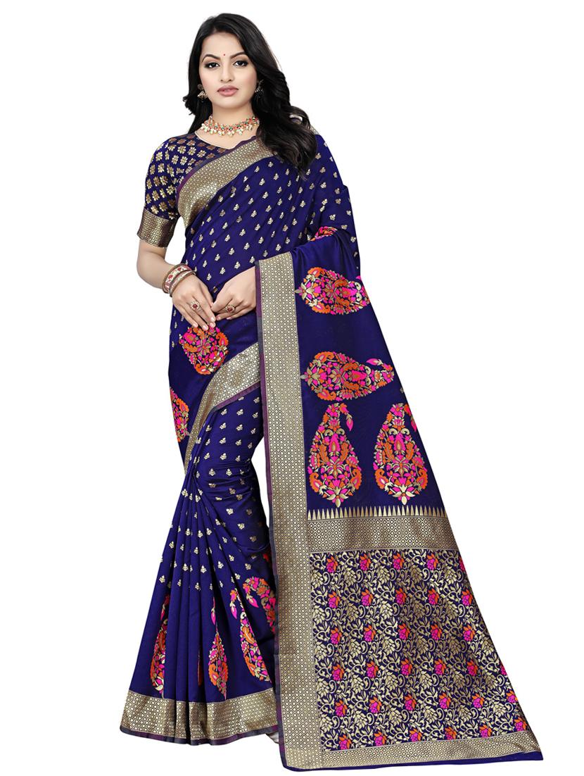 women's banarasi saree with blouse - 20307192 - Zoom Image - 0