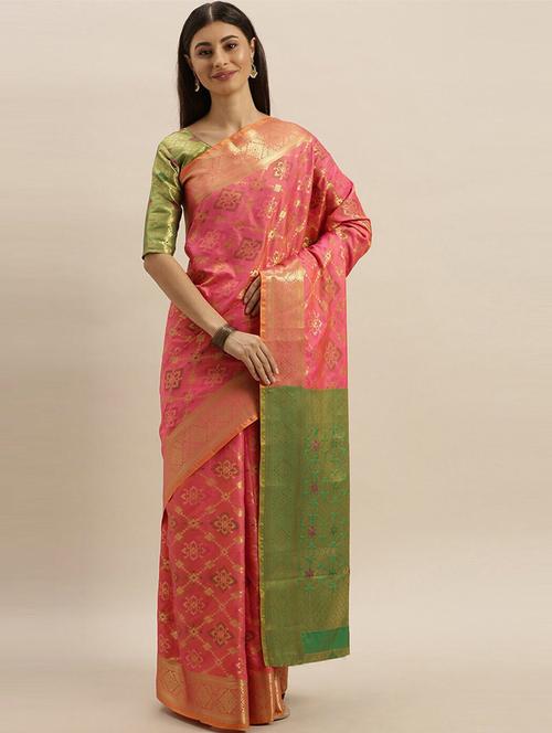 women self design banarasi saree with blouse - 20307207 -  Standard Image - 0