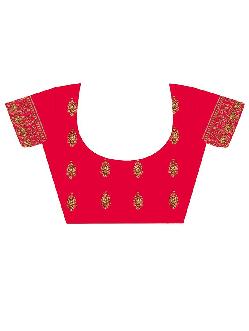 women's embroidered saree with blouse - 20307225 - Standard Image - 2