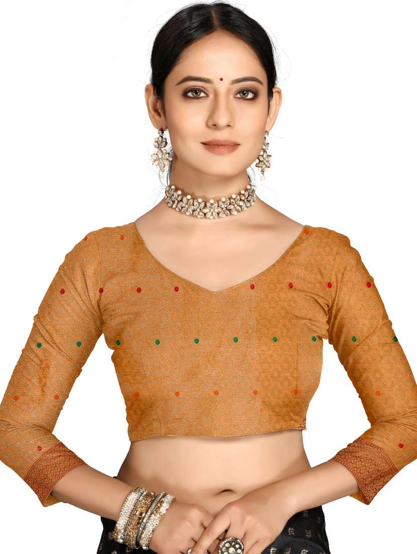 women's banarasi saree with blouse - 20307286 - Standard Image - 2