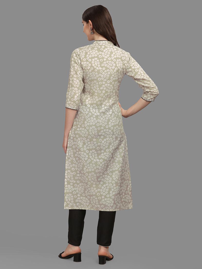 beige colored kurta pant set - 20308125 - Standard Image - 2