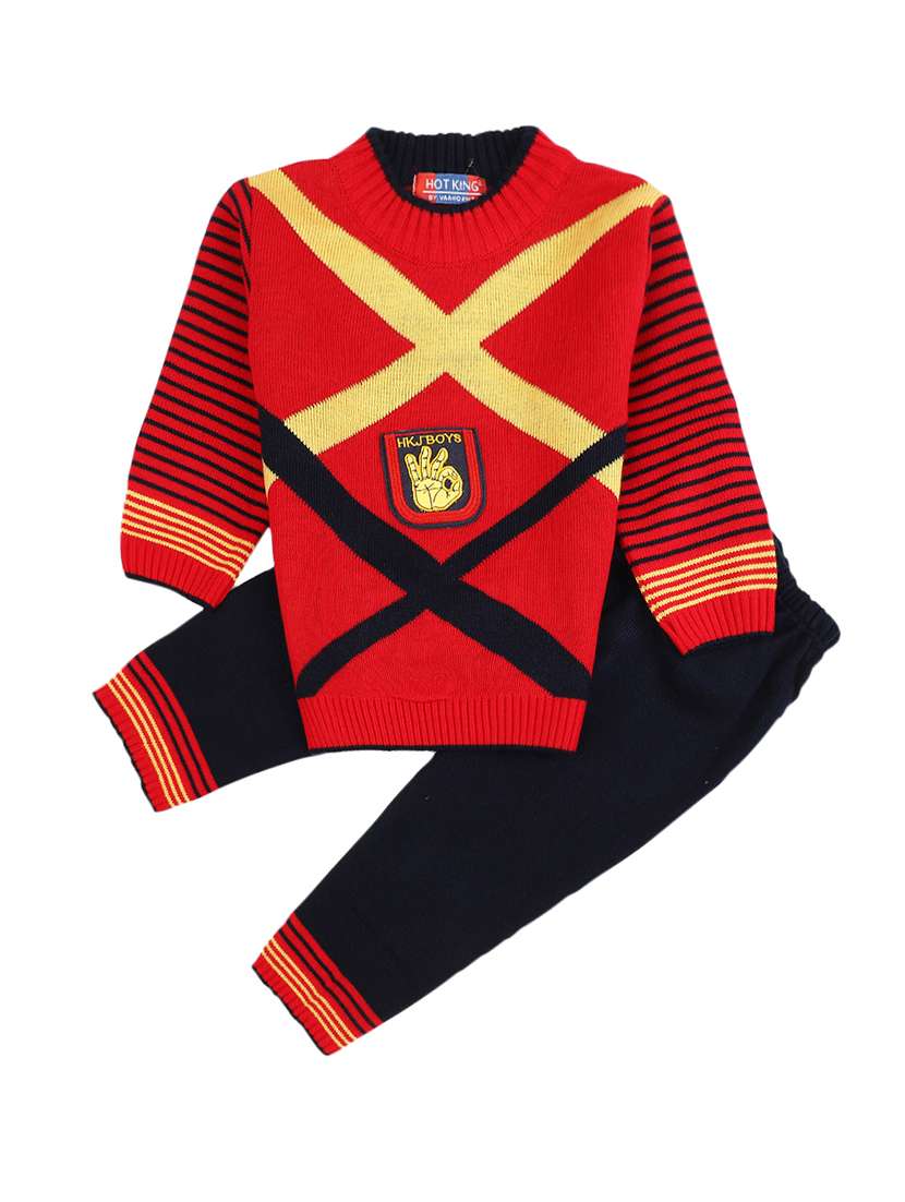 red self design full length sets