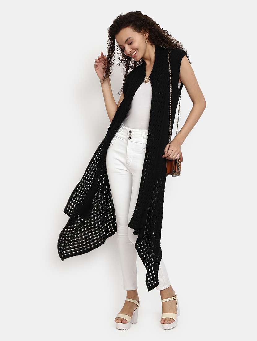 black cotton cardigan - 20308974 -  Standard Image - 2