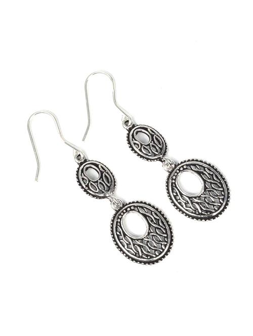 women silver drop earrings - 20309128 - Standard Image - 0