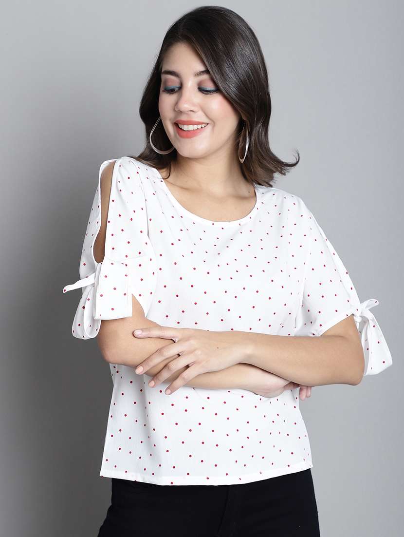 women's straight round neck top