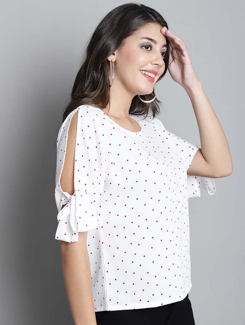 women's straight round neck top - 20309336 -  Standard Image - 2