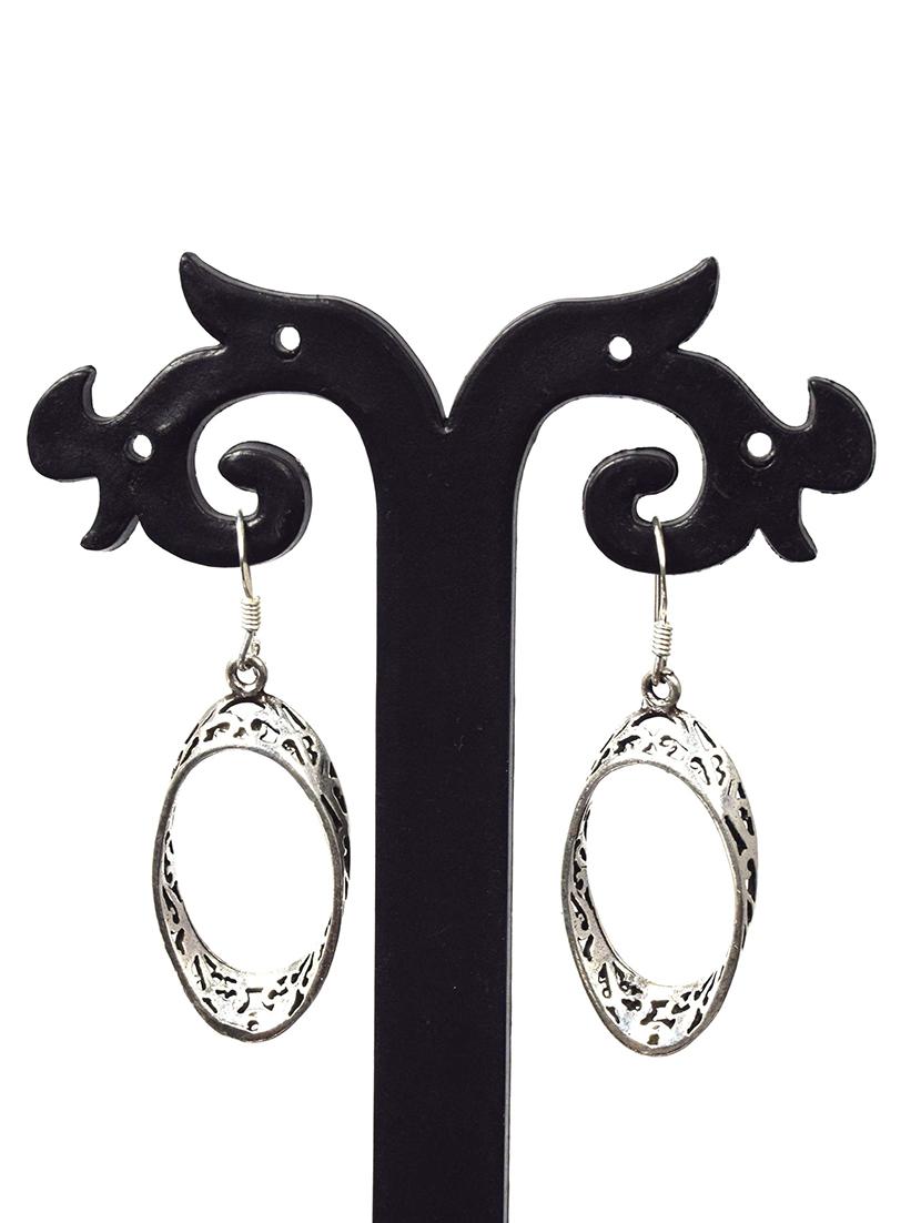 women silver hoop earrings - 20309533 - Standard Image - 2