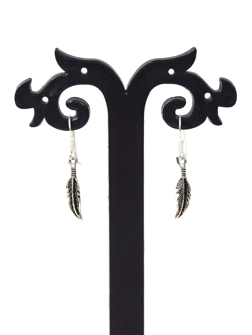 women silver drop earrings - 20309535 - Standard Image - 2