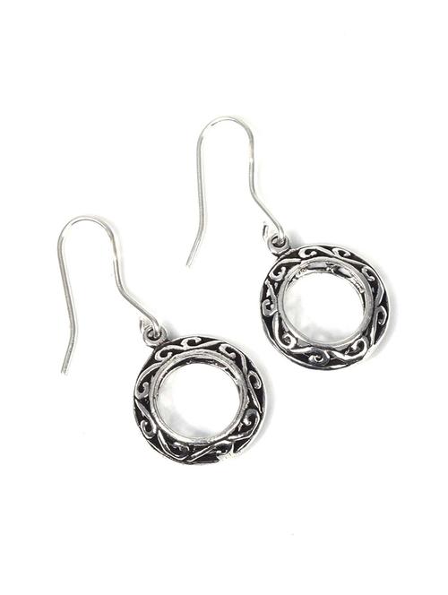 women silver hoop earrings - 20309536 - Standard Image - 0