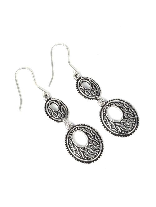women silver drop earrings - 20309537 - Standard Image - 0